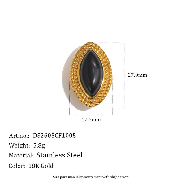 Wholesale Retro Niche Fashion Jewelry Accessories Stainless Steel 18K Goldplated Eyeshaped Faux Pearl Flower Suit Button
