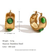 Wholesale Retro Niche High End Geometric Irregular Women's Earrings Stainless Steel 18K Gold Plated