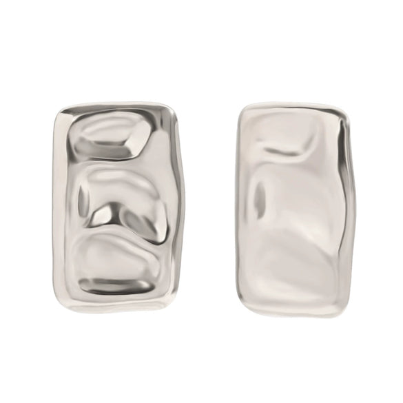Wholesale Retro Niche High End Geometric Irregular Women's Earrings Stainless Steel 18K Gold Plated
