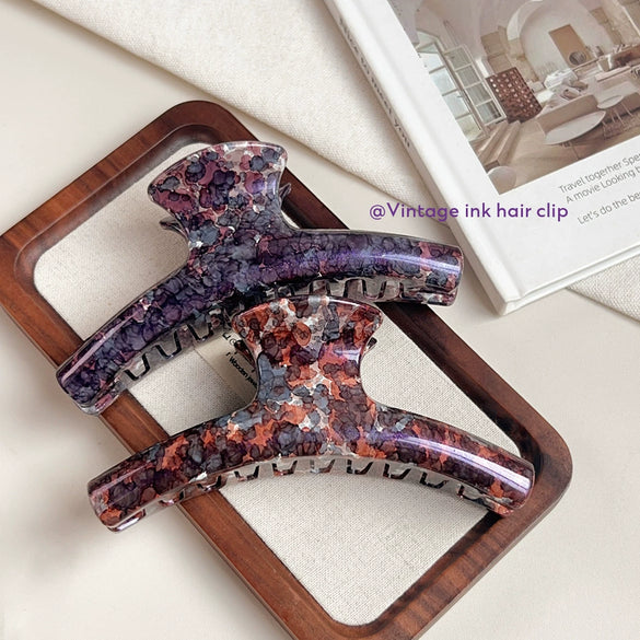 Wholesale Retro Pc Splash Ink Hair Clip Women's Headwear