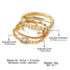 Wholesale Retro Punk Twist Bracelet Alloy Geometric Electroplating