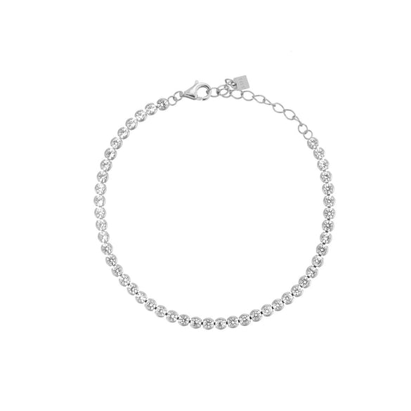 Wholesale Retro S925 Sterling Silver Ball Bead Chain Necklace And Bracelet With Geometric Pattern And Electroplating Process