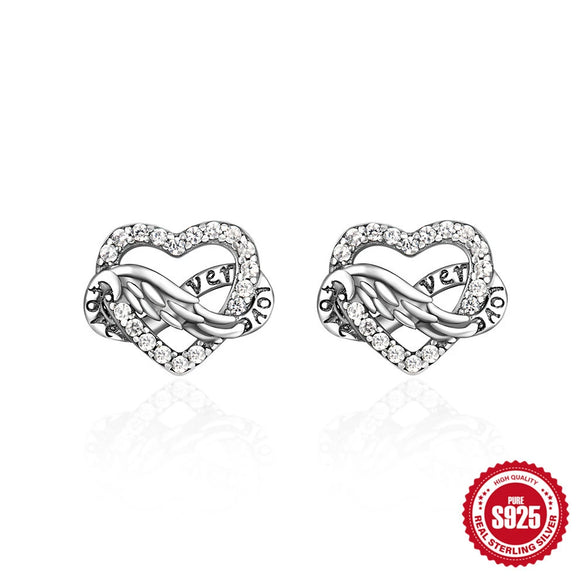 Wholesale Retro S925 Sterling Silver Love Cat Bow Flower Earrings With Geometric Pattern And Electroplating For Women