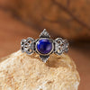 Wholesale Retro Silver Ring Set With Gemstones For Female