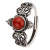 Wholesale Retro Silver Ring Set With Gemstones For Female