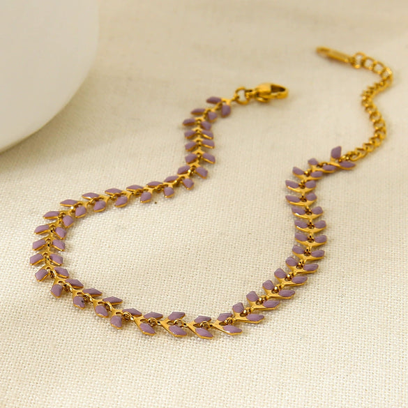 Wholesale Retro Stackable Geometric Stainless Steel 18K Gold Plated Bracelets And Bangles For Women