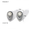 Wholesale Retro Stainless Steel Niche Design Irregular Ear Studs For Women 18K Gold Plated With Vacuum Real Gold Electroplating In Pvd Furnace