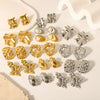 Wholesale Retro Stainless Steel Niche Design Irregular Ear Studs For Women 18K Gold Plated With Vacuum Real Gold Electroplating In Pvd Furnace