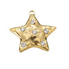 Wholesale Retro Stainless Steel Star Diamond Handmade Jewelry Accessories Pendant With Electroplating