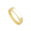 Wholesale Retro Style Geometric Copper Ring For Women With Epoxy And Enamel Electroplating
