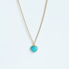 Wholesale Retro Style Geometric Natural Stone And Copper Electroplated Ochain Pendant Necklace For Unisex