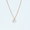 Wholesale Retro Style Geometric Natural Stone And Copper Electroplated Ochain Pendant Necklace For Unisex