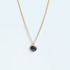 Wholesale Retro Style Geometric Natural Stone And Copper Electroplated Ochain Pendant Necklace For Unisex