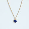 Wholesale Retro Style Geometric Natural Stone And Copper Electroplated Ochain Pendant Necklace For Unisex