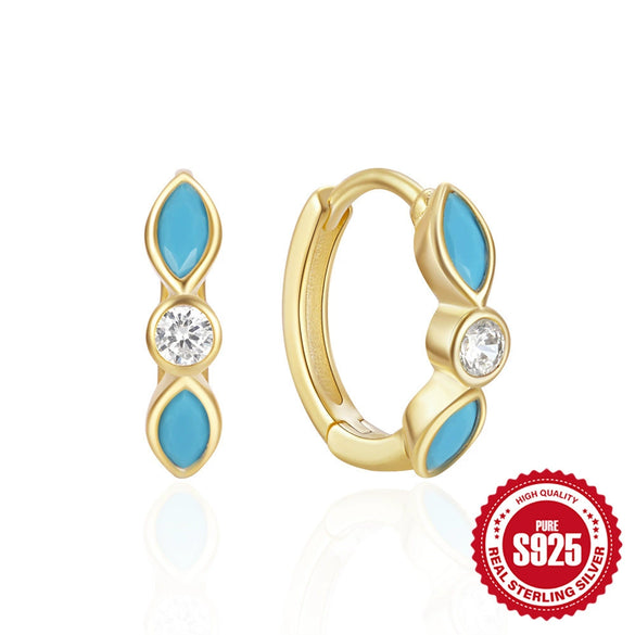Wholesale Retro Style Geometric S925 Sterling Silver Earrings