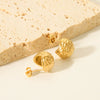 Wholesale Retro Style Stainless Steel Earrings For Women With Vacuum Real Gold Electroplating In Pvd Furnace