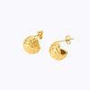 Wholesale Retro Style Stainless Steel Earrings For Women With Vacuum Real Gold Electroplating In Pvd Furnace