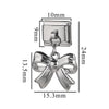 Wholesale Retro Style Stainless Steel Italian Module Bow Diy Spliced Bracelet With Electroplating Treatment
