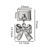 Wholesale Retro Style Stainless Steel Italian Module Bow Diy Spliced Bracelet With Electroplating Treatment