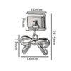 Wholesale Retro Style Stainless Steel Italian Module Bow Diy Spliced Bracelet With Electroplating Treatment
