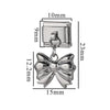 Wholesale Retro Style Stainless Steel Italian Module Bow Diy Spliced Bracelet With Electroplating Treatment