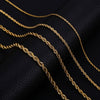 Wholesale Retro Style Twist Chain Stainless Steel Necklace With Bow Pattern And Furnace Vacuum Electroplated Treatment