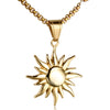 Retro Sun Titanium Steel None 18K Gold Plated Men'S