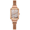 Wholesale Retro Temperament Ladies Casual Watches With Alloy Case And Strap Round Dial Mineral Reinforced Glass Mirror Pin Buckle And Onion Crown