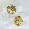 Wholesale Retro Texture Fashion Unisex Stainless Steel Lotus Leaf Flower Opening Ring With Electroplating