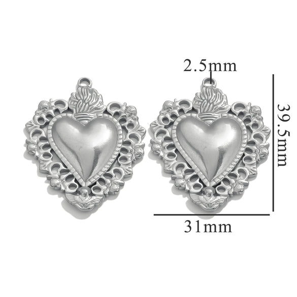 Wholesale Retro Three Dimensional Sun Pendant Stainless Steel Necklace Accessories With Electroplating