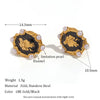 Wholesale Retro Titanium Steel U Shaped Exaggerated Hoop Earrings For Women 18K Gold Plated Stainless Steel And Acrylic Geometric Style Electroplated