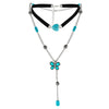 Wholesale Retro Velvet Alloy Necklace For Women With Butterfly Tassel Pendant And Animals Zodiac Pattern Handmade