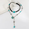 Wholesale Retro Velvet Alloy Necklace For Women With Butterfly Tassel Pendant And Animals Zodiac Pattern Handmade