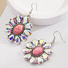 Wholesale Retro Vintage Style Heart Shape Alloy Turquoise Set Earrings For Women