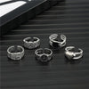 Wholesale Retro Watch Type Coin Heart Open Ring
