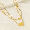 Wholesale Retro Women's 316L Stainless Steel Heart Anklet Jewelry
