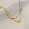 Wholesale Retro Women's 316L Stainless Steel Heart Anklet Jewelry
