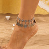 Wholesale Retro Zinc Alloy Disc Tassel Waist Chain And Coin Anklet For Women