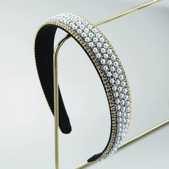 Wholesale Rhinestone Fashion Nonslip Widebrimmed Face Wash Headband For Women Hair Accessories