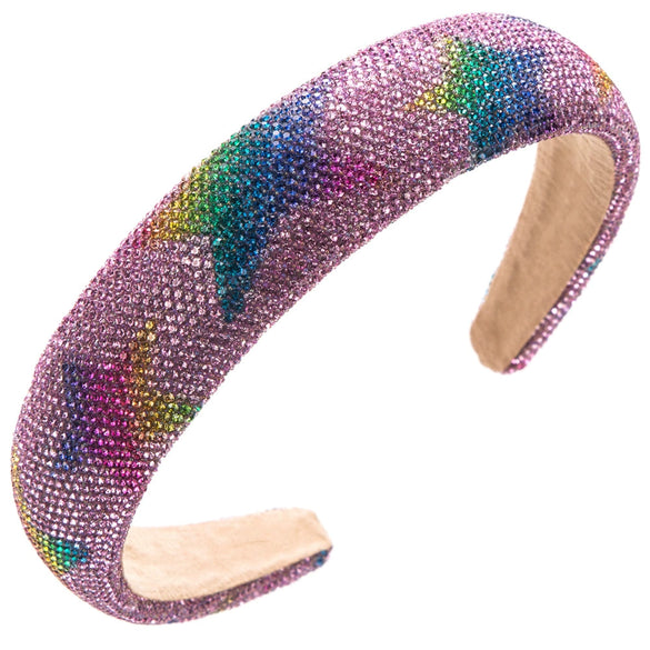 Wholesale Rhinestone Fivepointed Star Headband Fashionable Highgrade Versatile Sponge Headband For Women