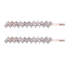 Wholesale Rhinestone Hair Accessories Simple Geometric Style Electroplated Claw Chain Oneword Hairpin Bridal Headband Side Clip