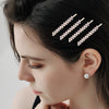 Wholesale Rhinestone Hair Accessories Simple Geometric Style Electroplated Claw Chain Oneword Hairpin Bridal Headband Side Clip