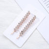 Wholesale Rhinestone Hair Accessories Simple Geometric Style Electroplated Claw Chain Oneword Hairpin Bridal Headband Side Clip