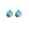 Wholesale Rhinestone Handmade Oil Dropping Gradient Bow Butterfly Iris Flower Fashion Women's Earrings Set With Diamonds