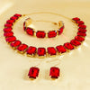 Wholesale Rhinestone Jewelry Geometric Fashion Set For Women
