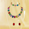 Wholesale Rhinestone Jewelry Geometric Fashion Set For Women