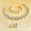 Wholesale Rhinestone Jewelry Geometric Fashion Set For Women