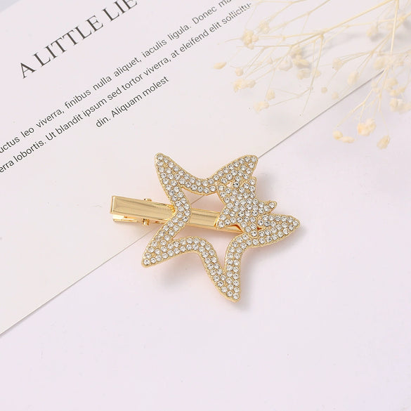 Wholesale Rhinestone Sweet Style Animal Design Diamond Hairpin Bangs Clip