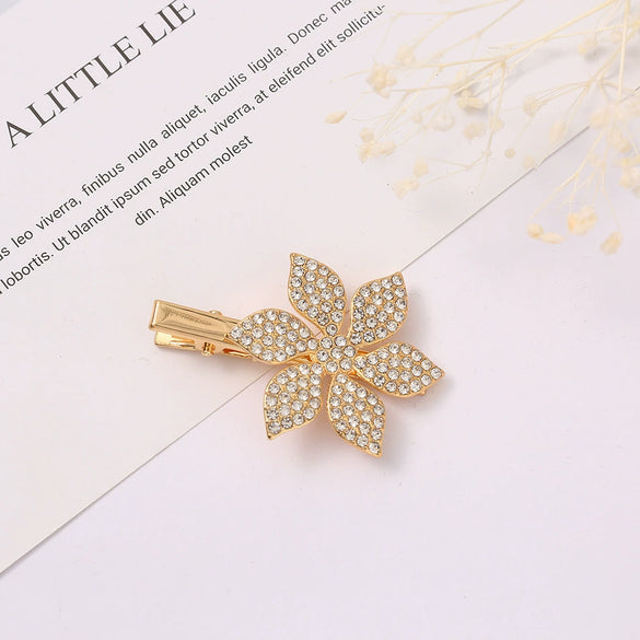 Wholesale Rhinestone Sweet Style Animal Design Diamond Hairpin Bangs Clip