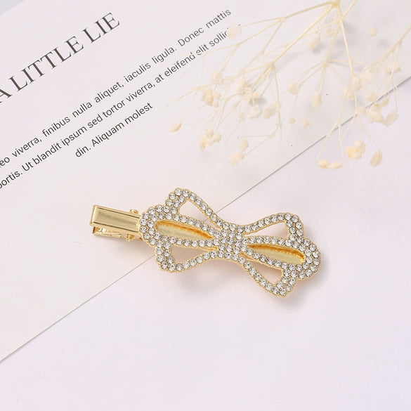 Wholesale Rhinestone Sweet Style Animal Design Diamond Hairpin Bangs Clip